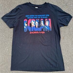 Unisex “Scream” Movie Promo Black Tee Shirt
